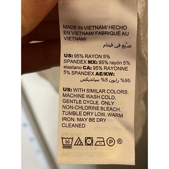 New Chico's Alabaster Square neck knit top 3/4th sleeve‎ Sz 2 - Picture 6 of 9